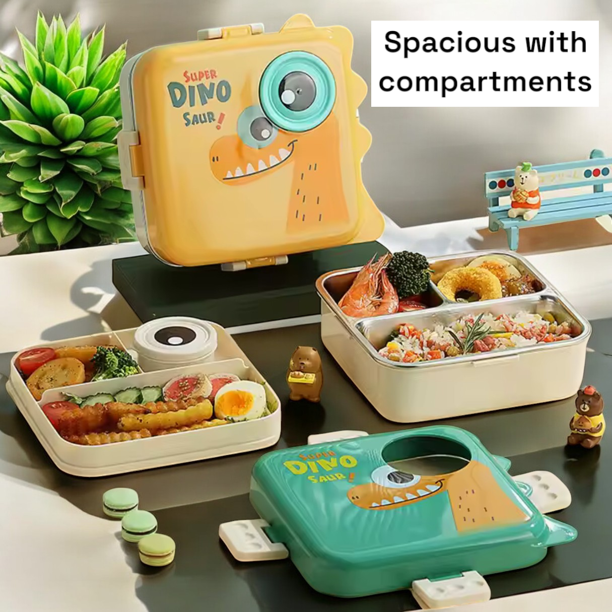 Bento Dino - Yellow